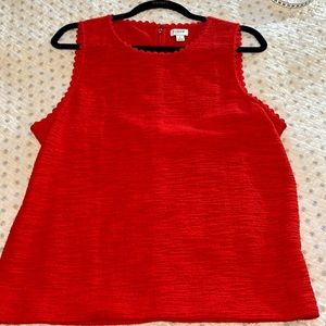 Red size large J. Crew sleeveless top